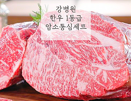  강병원 한우 암소 1등급 등심 세트