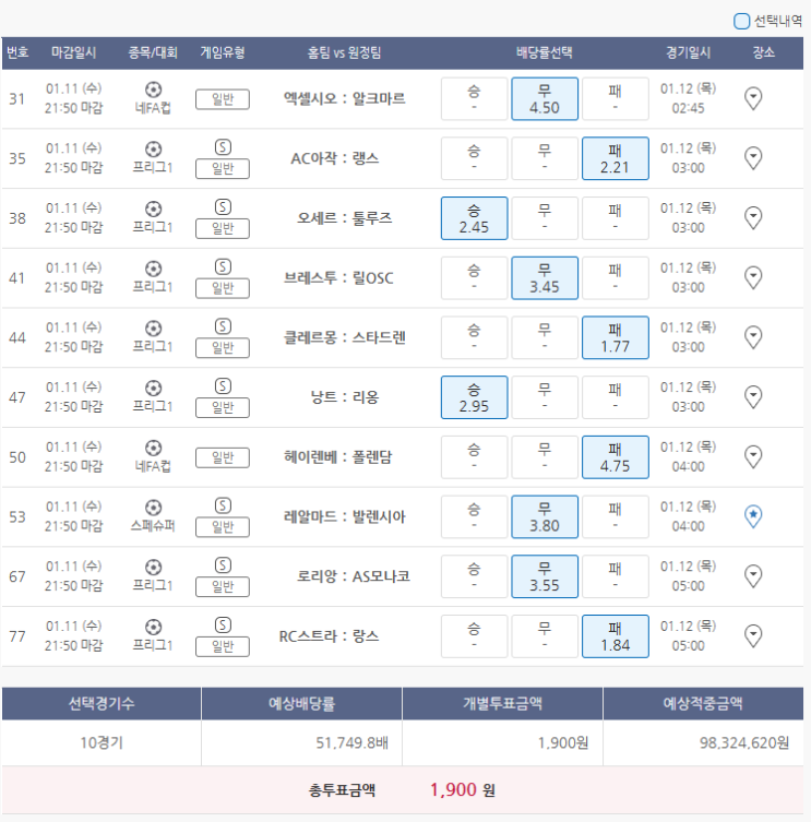  1월11일 네FA컵 프리그1 슈페슈퍼 잉리그컵 이FA컵 축구 스포츠 토토 프로토 승부식 6회차 분석 기록용