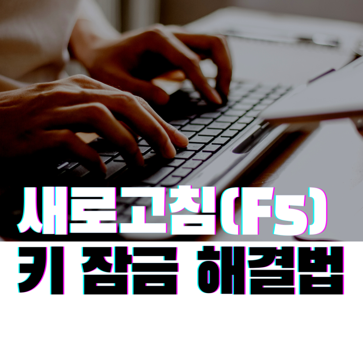  갑자기 F5 새로고침 키가 안 먹혀요 - 노트북 키 설정법