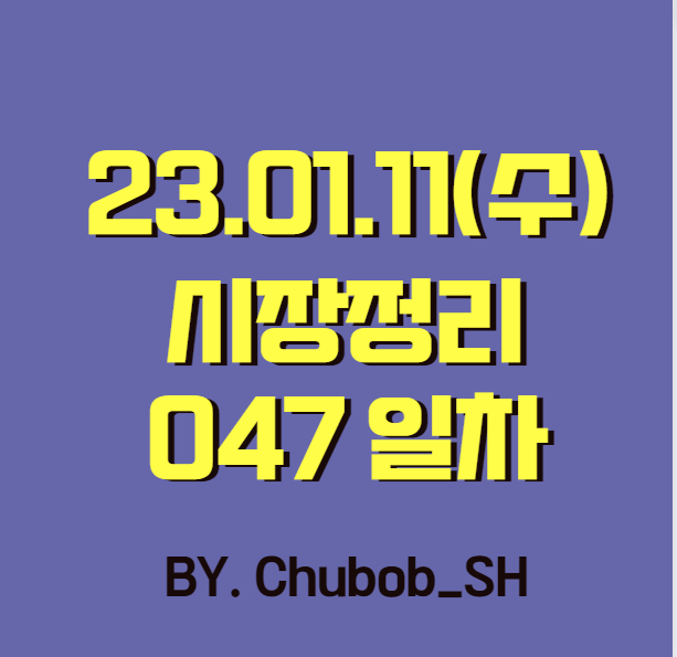  23.01.11(수) 시장정리 047일차