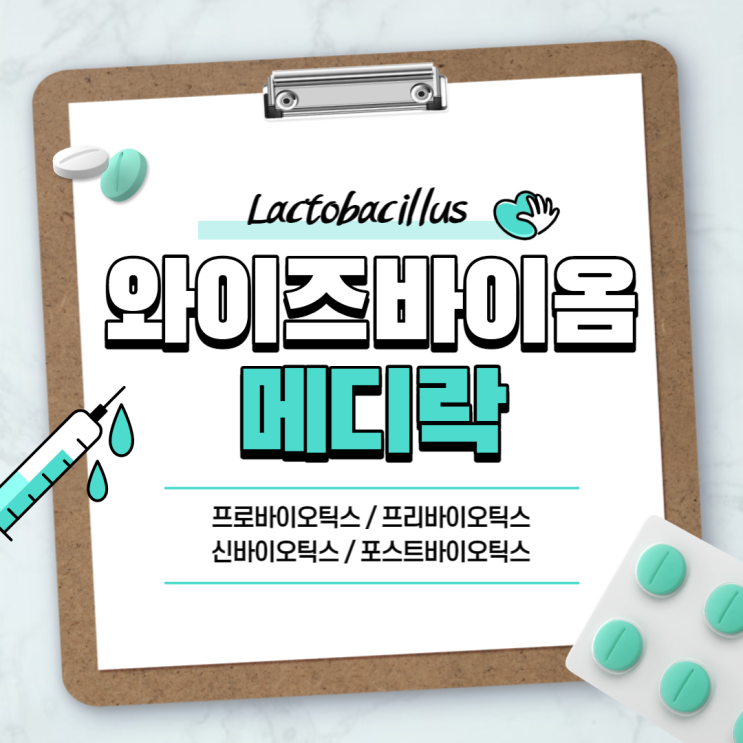  유산균 : 와이즈바이옴 메디락 【#프로바이오틱스 #약국유산균 #프리바이오틱스 #신바이오틱스 #포스트바이오틱스】