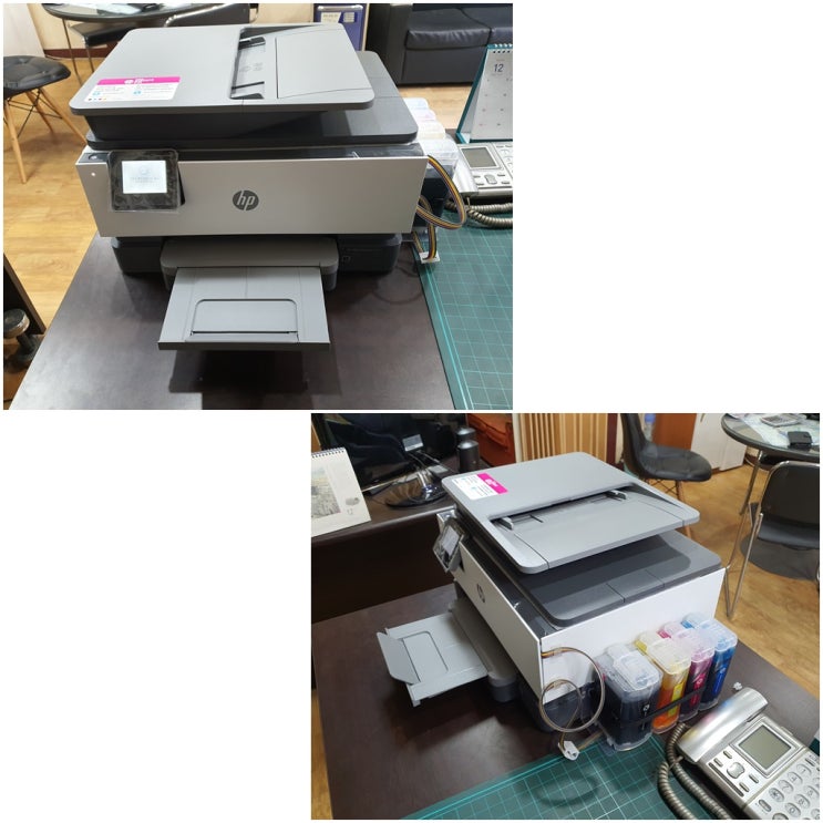  부평 십정동 프린터 수리 AS, hp9015 hp9010 무한잉크 설치 판매