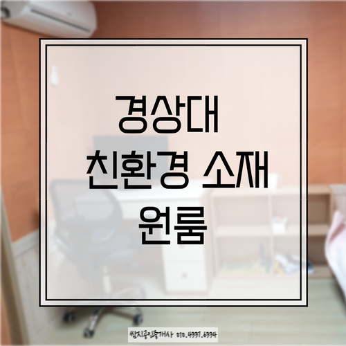  경상대 친환경 소재 원룸-진주 가좌동