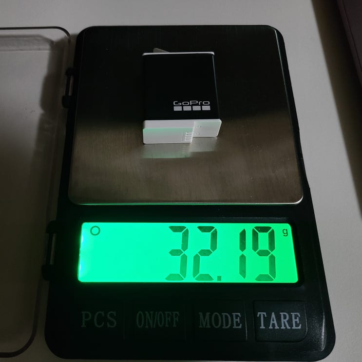  추운 날씨를 위한, 고프로 엔듀로 배터리 구입 #무게실측