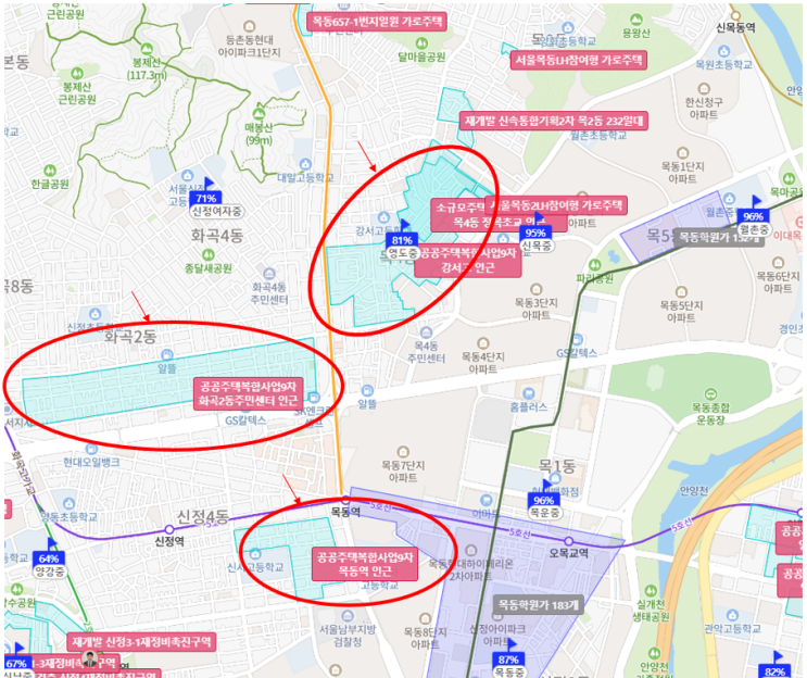  목동 재개발/재건축 훈풍이 분다구?? 사전 손품 해보자~(목동대장아파트/목동신시가지아파트 5단지,7단지)