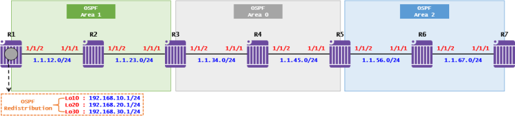 [OSPF] OSPF Case Study - NSSA(Nokia 7750 SR)