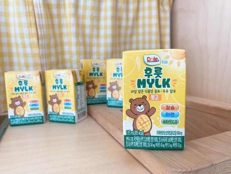  어린이음료 돌코리아 후룻MYLK 놀이터간식으로 챙겨나가요