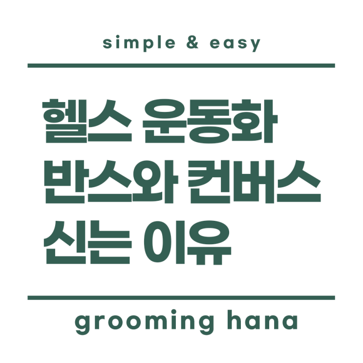 남자/여자 헬스복 운동화, 반스와 컨버스를 신는 이유