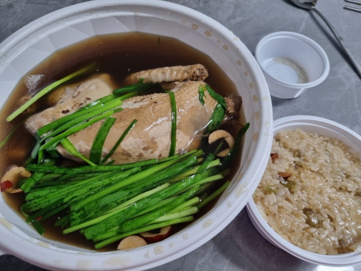  포장도 너무 맛있게 먹은 참일능이백숙 삼계탕 포장 리뷰!!