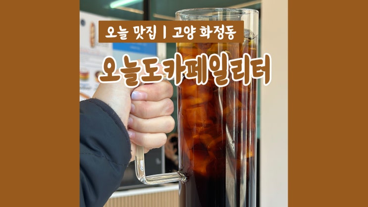 화정역카페 오늘도카페일리터 1리터 대용량 커피 가성비 대마왕 화정역카페 오늘도카페일리터 1리터 대용량 커피 가성비 대마왕