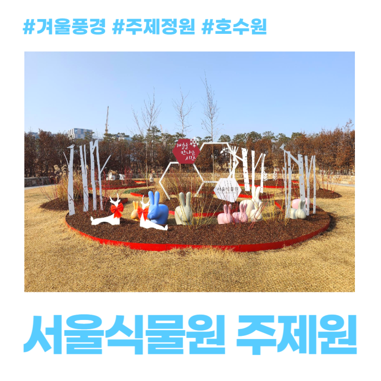 서울식물원 주제원 호수공원 겨울 풍경 서울식물원 주제원 호수공원 겨울 풍경