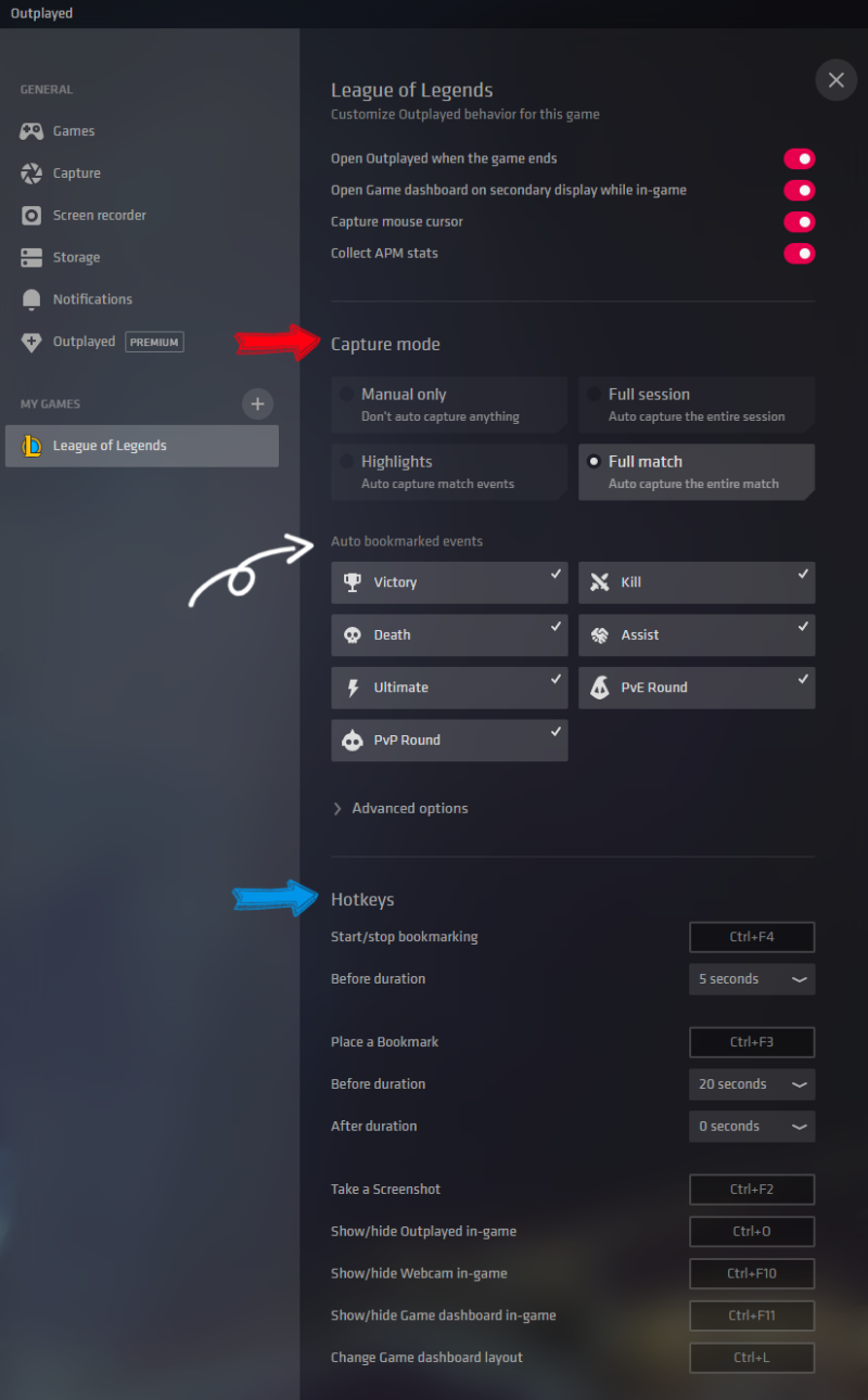 롤 게임 녹화 프로그램 outplayed(overwolf)~!! : 네이버 블로그