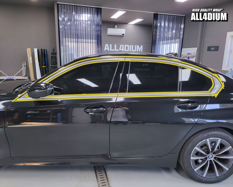 아산 음봉면 / 랩핑 / BMW 3시리즈 창틀 크롬죽이기 / BMW / 3시리즈 / 3시리즈 (G20)