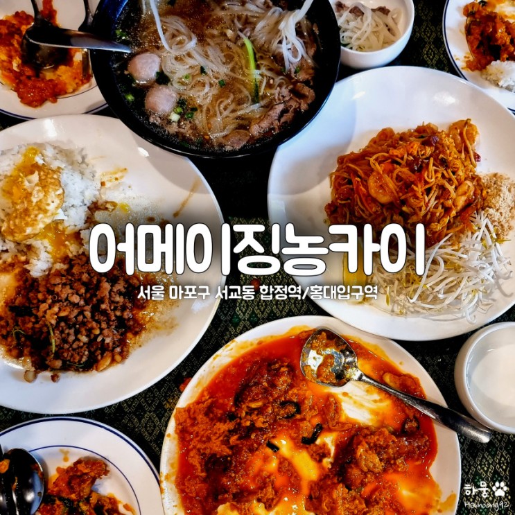 마포구 서교동 합정/홍대입구역 태국음식 맛집 어메이징농카이