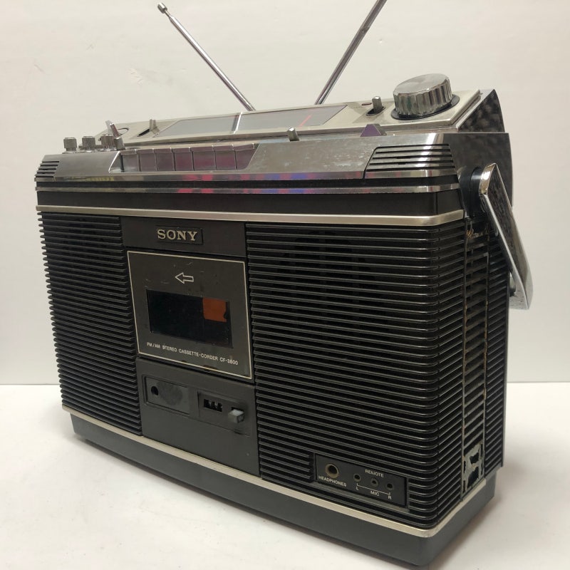 카세트) 1976, 명기 SONY CF-3800 FM AM Stereo Cassette Corder, 일본