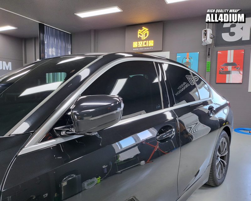 아산 음봉면 / 랩핑 / BMW 3시리즈 창틀 크롬죽이기 / BMW / 3시리즈 / 3시리즈 (G20)