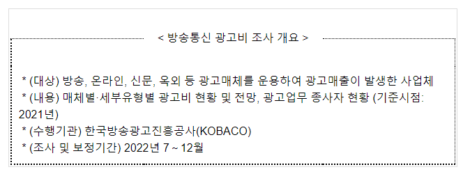 방송통신 광고비 조사 결과 발표_과학기술정보통신부 방송통신 광고비 조사 결과 발표_과학기술정보통신부