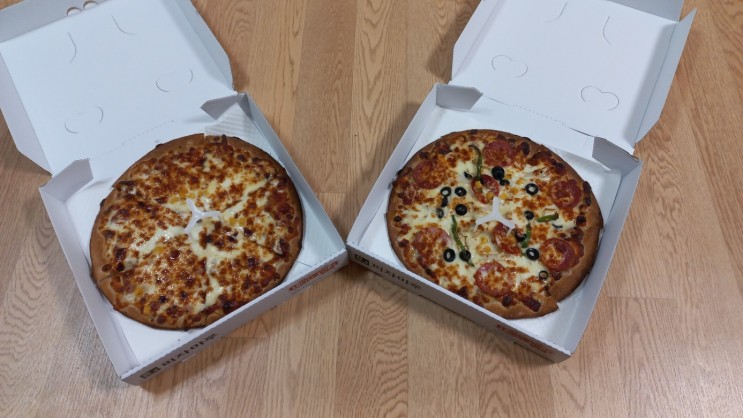 [군산 나운동 피자집 / 피자마루] 가성비 있게 먹을 수 있는 방법 : 투탑박스 1+1 피자 리뷰
