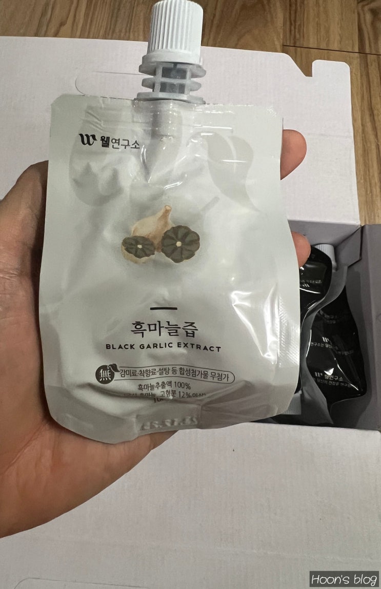  웰연구소 흑마늘즙 100ml 30팩 내돈내산 후기