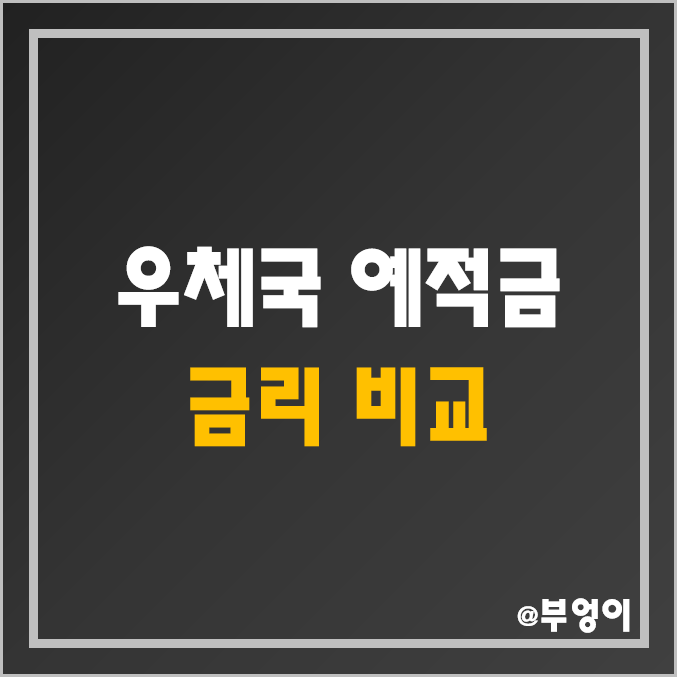 우체국 정기 예금 및 적금 금리 비교 (예적금 이자, 이자율 높은 순위, 자유 적립식 한도) 우체국 정기 예금 및 적금 금리 비교 (예적금 이자, 이자율 높은 순위, 자유 적립식 한도)