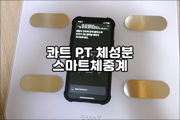  헬스장 PT보다 가성비 좋은 콰트 PT 스마트체중계 인바디측정하고 체성분관리하세요