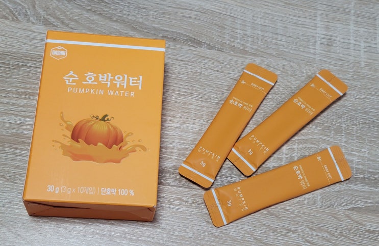  내돈내산 붓기차 추천! 매일 아침, 간편하게 붓기관리 하자! 국내산 단호박 100% 호박즙 보다 더 맛있고 휴대가 편한 '다신샵 순호박워터 호박차'
