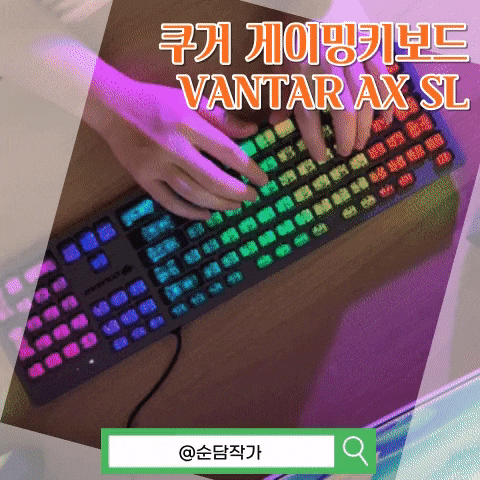  쿠거 저소음 펜타그래프 게이밍 키보드 VANTAR AX SL 입문용으로 추천합니다