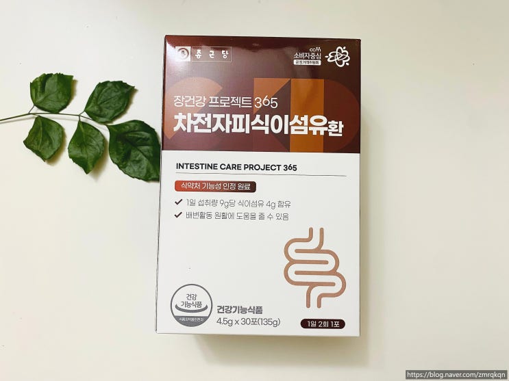  [종근당 프로젝트 365 차전자피환] 365일 가벼운 일상을 위한 ＂차전자피 식이섬유환＂명절 선물 / 식이섬유영양제 추천
