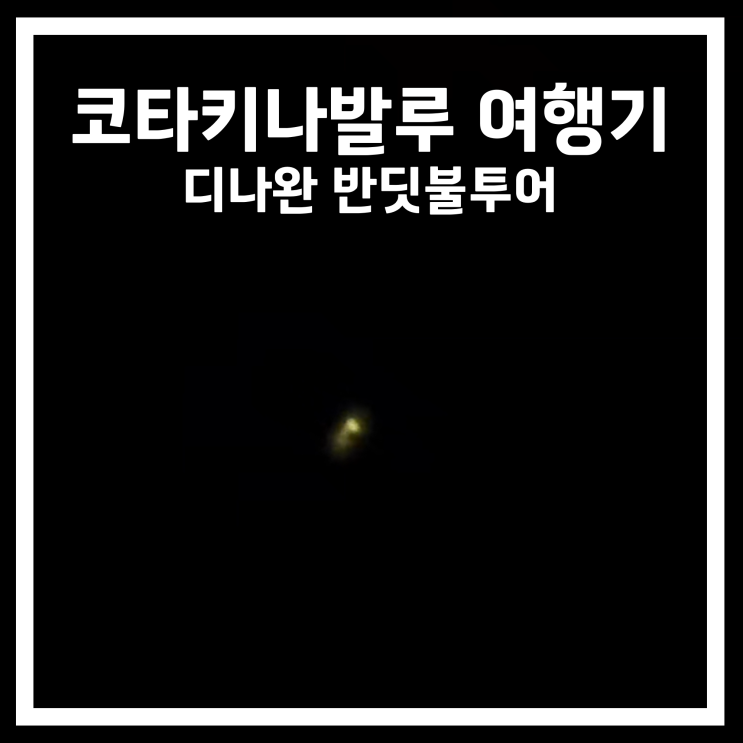  코타키나발루 여행기6: 디나완 반딧불투어