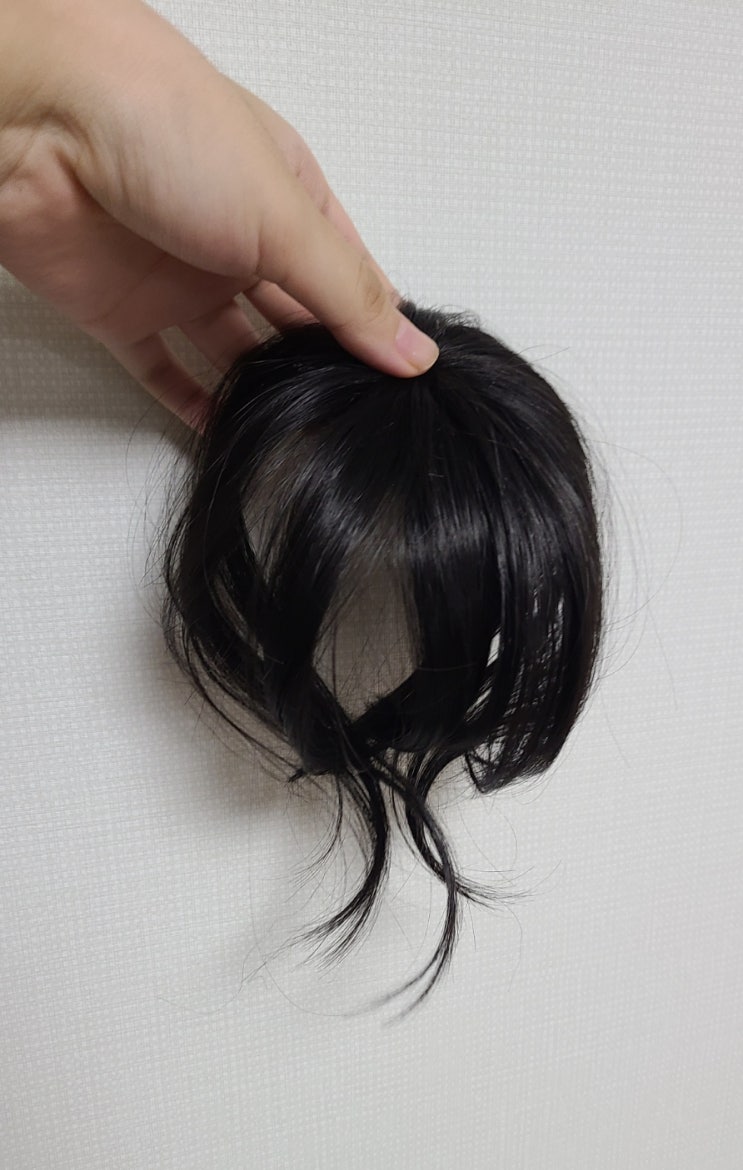 소프트풀뱅 핑크에이지로 앞머리 겟