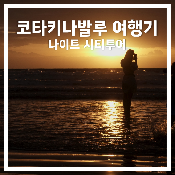  코타키나발루 여행기 5: 나이트 시티투어 (탄중아루 일몰)