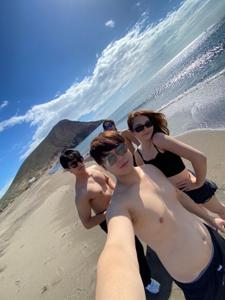 [테네리페 여행] 초콜릿 섬️ Playa de la Tejita 이국적인 검은모래 해변 포토 스팟 추천