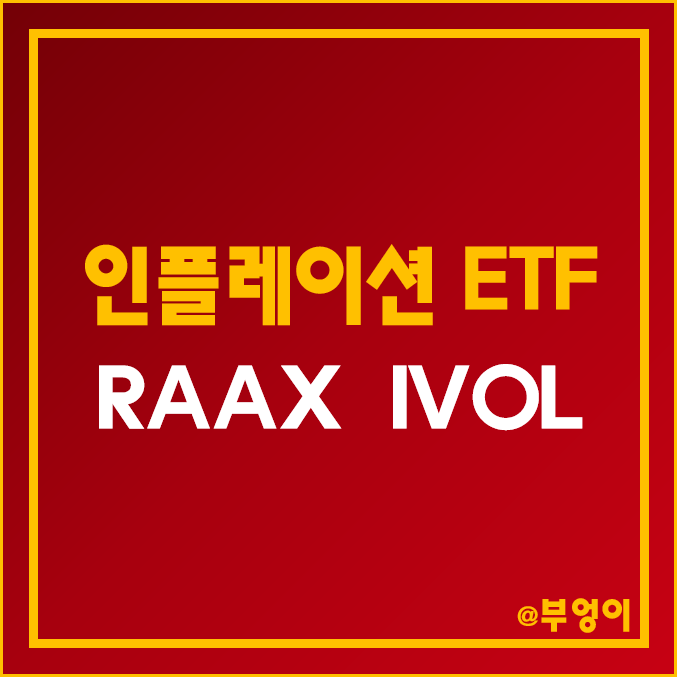 인플레이션 헤지 관련 미국 액티브 ETF - RAAX, IVOL 주가 및 수익률 (물가상승 수혜주 투자 관련주) 인플레이션 헤지 관련 미국 액티브 ETF - RAAX, IVOL 주가 및 수익률 (물가상승 수혜주 투자 관련주)