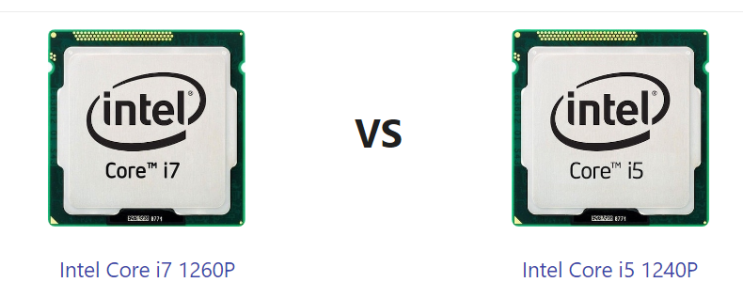 인텔 12세대 노트북 CPU i7-1260p vs i5-1240p 비교
