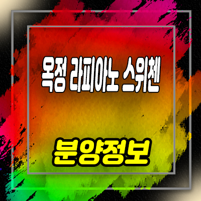  옥정 라피아노 스위첸 연립형 타운하우스 옥정지구 단독주택 회사보유분 잔여호실 문의