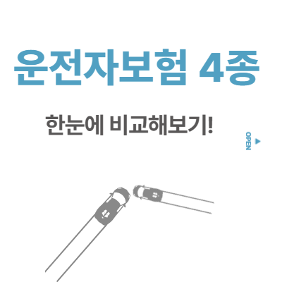  운전자보험 추천 필수보장 + 자동차부상치료비 한눈에 비교해봐요