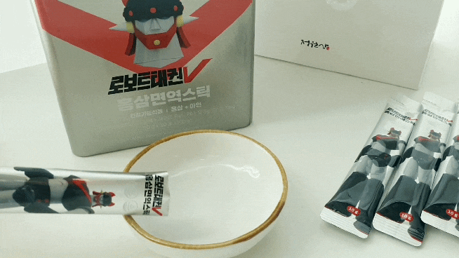  정원삼 로보트태권V 홍삼면역스틱 가족에게 선물하세요