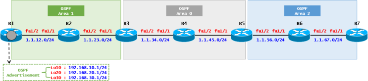 [OSPF] OSPF Case Study - LSA Type 3 Summary(Cisco)