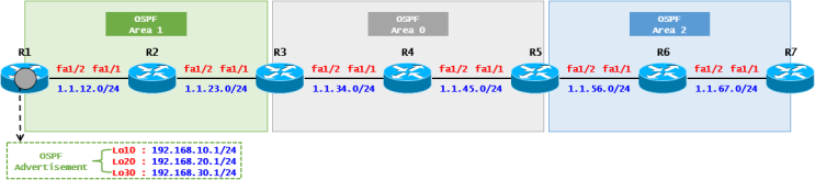  [OSPF] OSPF Case Study - LSA Type 3 Summary(Cisco)