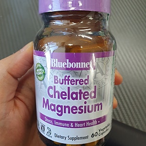 블루보넷 Bluebonnet 킬레이트 마그네슘 / 버퍼드 킬레이트 마그네슘 60정 섭취방법 알약크기 미....