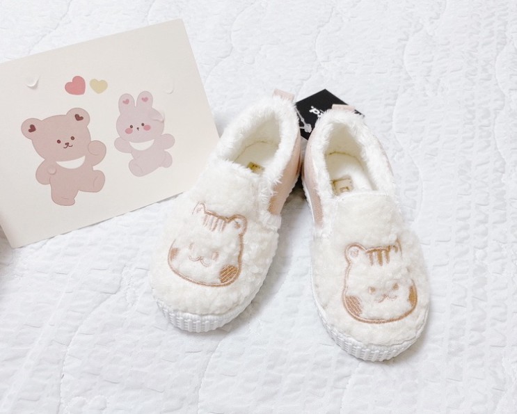 [ 돌아기 겨울신발 ] 돗투돗 아기 뽀글이 신발 슬립온