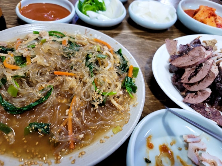  통영살기청년의 통영먹방일기7 - 통영 중앙시장에서 물잡채와 순대에 맥주 한잔