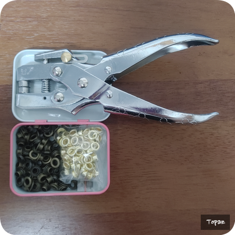  다꾸용품 소개 - 아일렛 펀치 사용법과 빈티지다꾸 활용방법