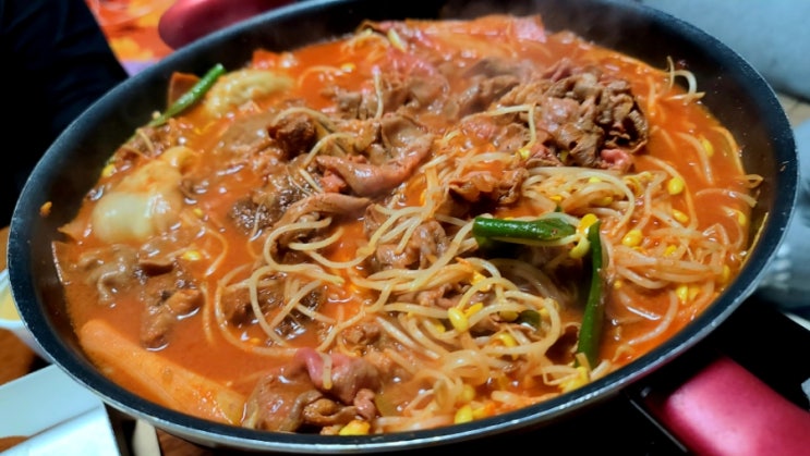  평택맛집 진주3대맛집인 산홍진주냉면 산더미물갈비와 육전