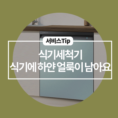  [삼성 식기세척기 청소] 식기에 남은 하얀 얼룩 해결 방법