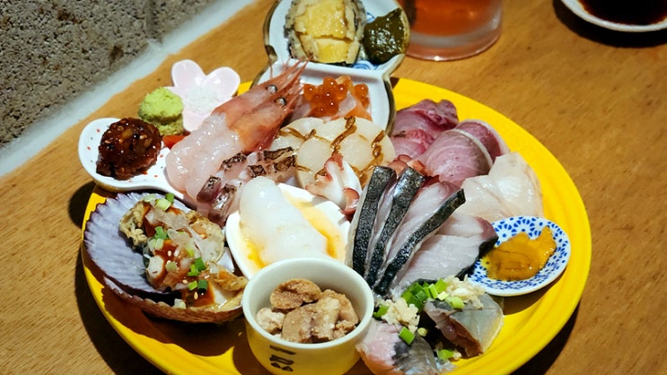  건대이자카야 악당에서 숙성회모듬 먹은 후기