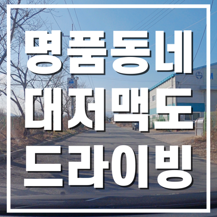  [명품동네] 부산 강서구 대저동 강동동 맥도마을로 드라이브임장 다녀온 후기
