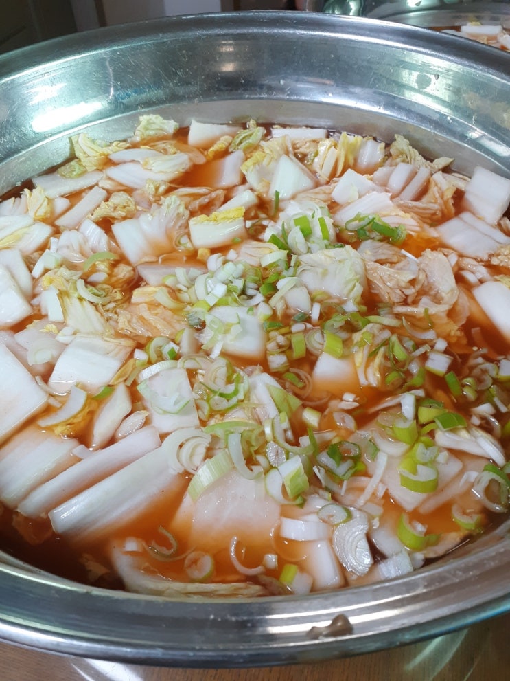  나박물김치, 미역국