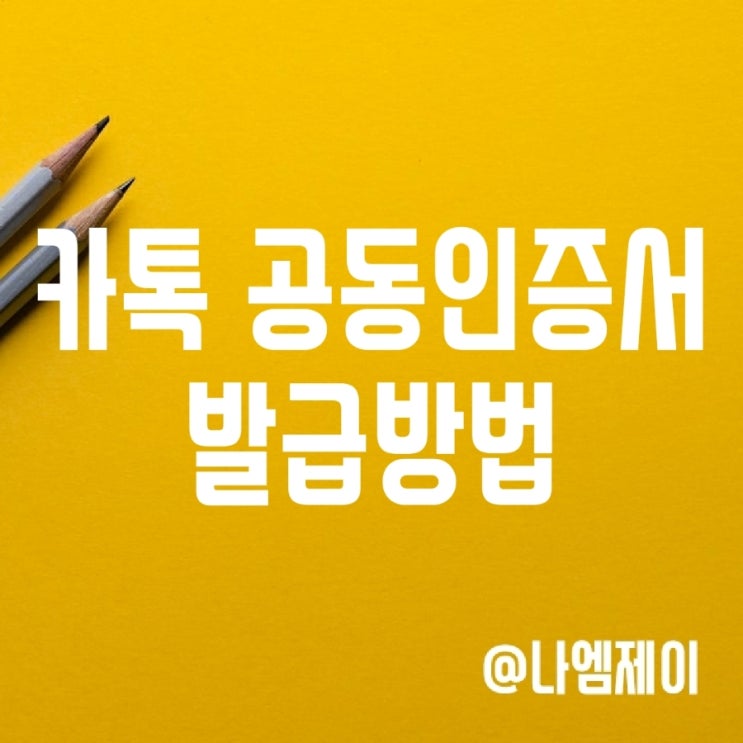 손택스 연말정산용 카카오톡 공동인증서 발급방법 손택스 연말정산용 카카오톡 공동인증서 발급방법