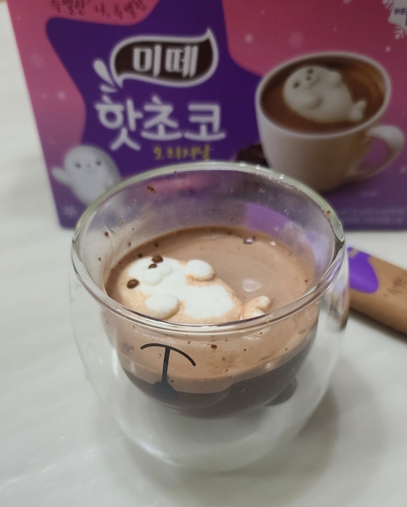 미떼 핫초코 하프물범 마시멜로팩 마셔봤습니다 (ft.칼로리) : 네이버 블로그, image size:800x996